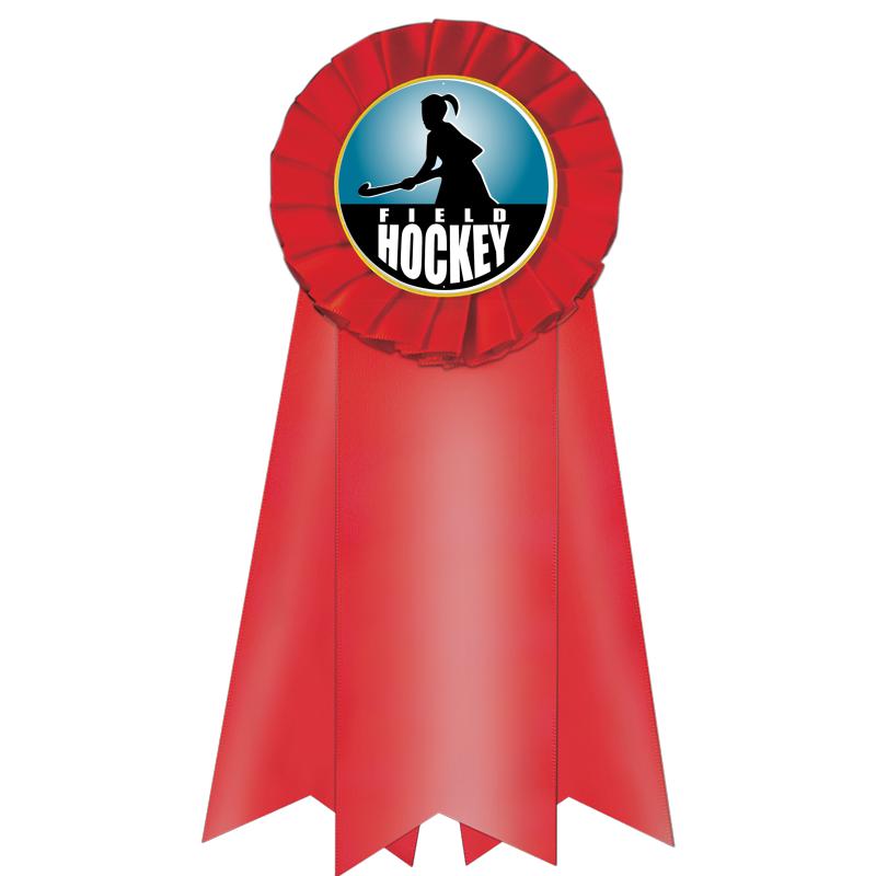 7" JUMBO RED MYLAR ROSETTE