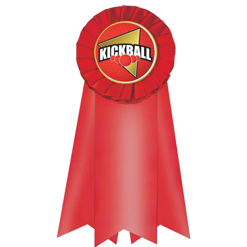 7" JUMBO RED MYLAR ROSETTE