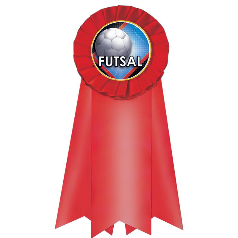 7" JUMBO RED MYLAR ROSETTE