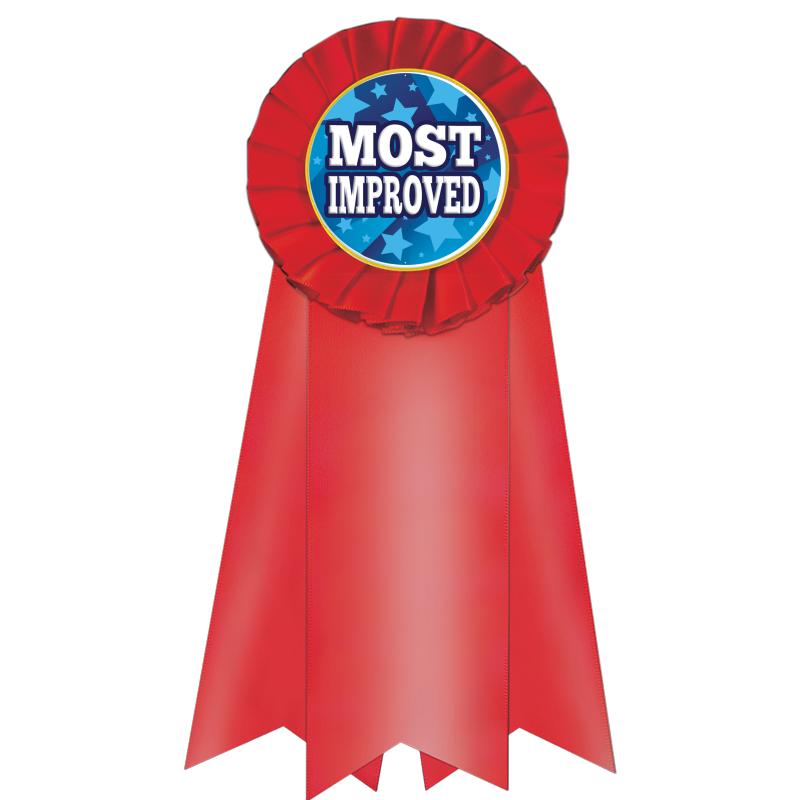 7" JUMBO RED MYLAR ROSETTE