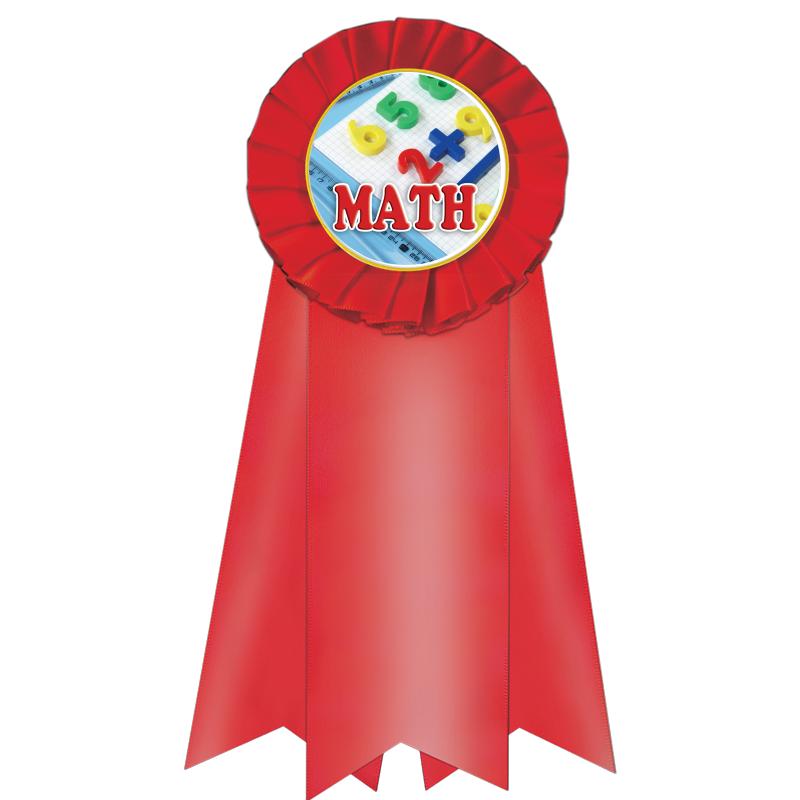 7" JUMBO RED MYLAR ROSETTE