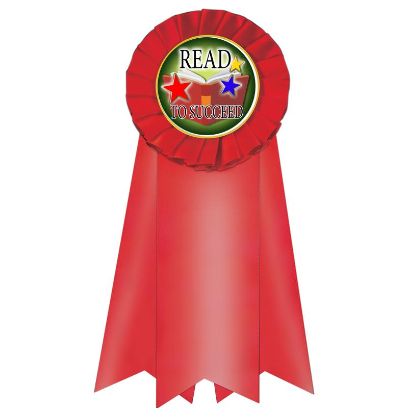 7" JUMBO RED MYLAR ROSETTE