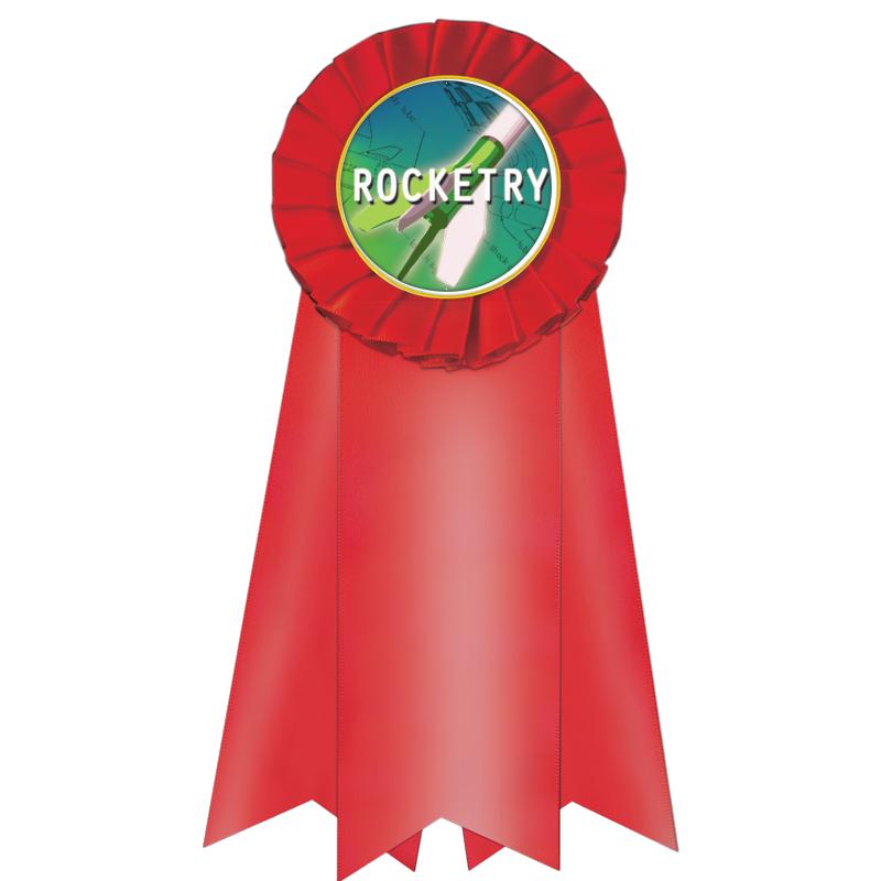 7" JUMBO RED MYLAR ROSETTE