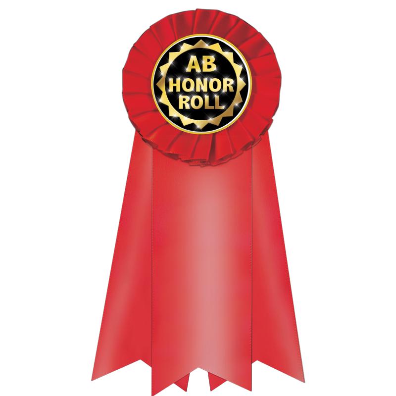 7" JUMBO RED MYLAR ROSETTE