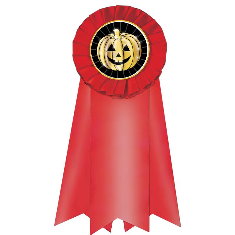 7" JUMBO RED MYLAR ROSETTE