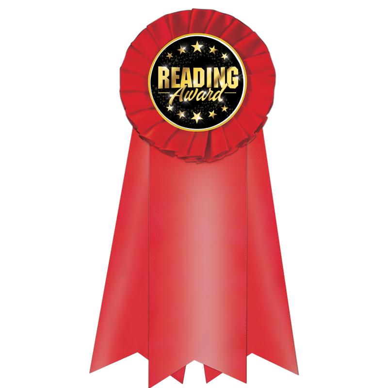 7" JUMBO RED MYLAR ROSETTE