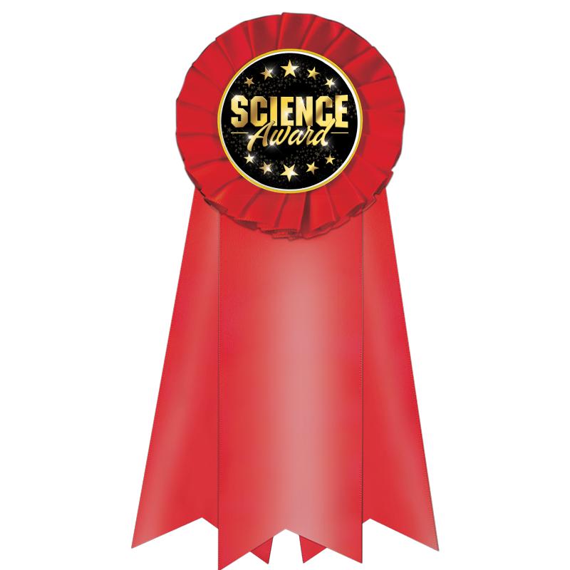 7" JUMBO RED MYLAR ROSETTE