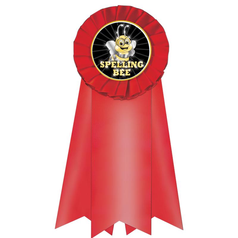 7" JUMBO RED MYLAR ROSETTE