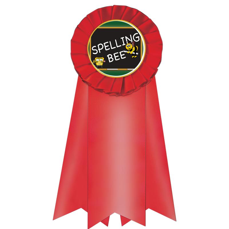 7" JUMBO RED MYLAR ROSETTE