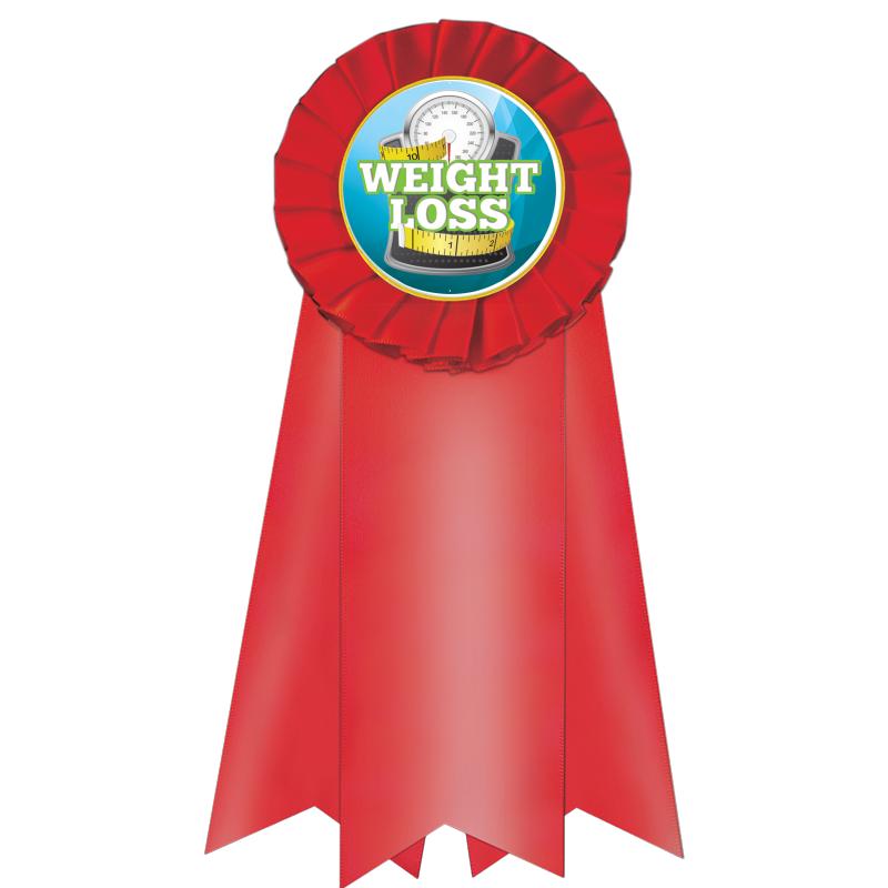 7" JUMBO RED MYLAR ROSETTE