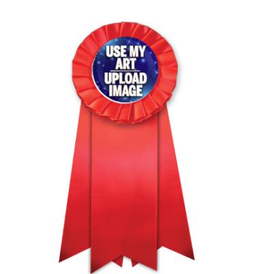 Jumbo Red Rosette Ribbon