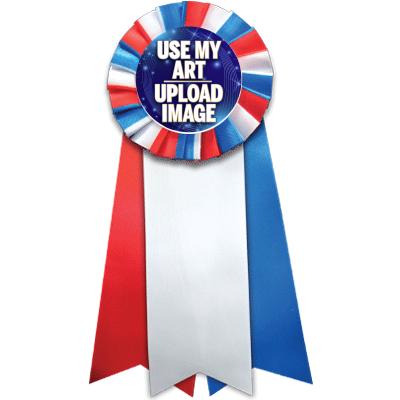 8"JUMBO RED/WHITE/BLUE CUS/ROS