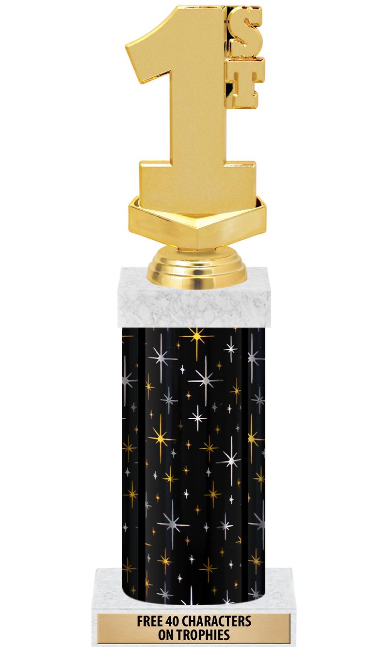 14" MIDNIGHT BLK-GD FIG/SQUARE