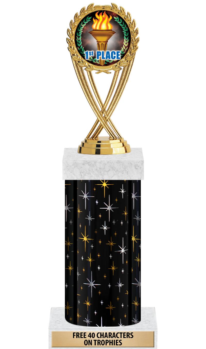 14" MIDNIGHT BLK-GD FIG/SQUARE