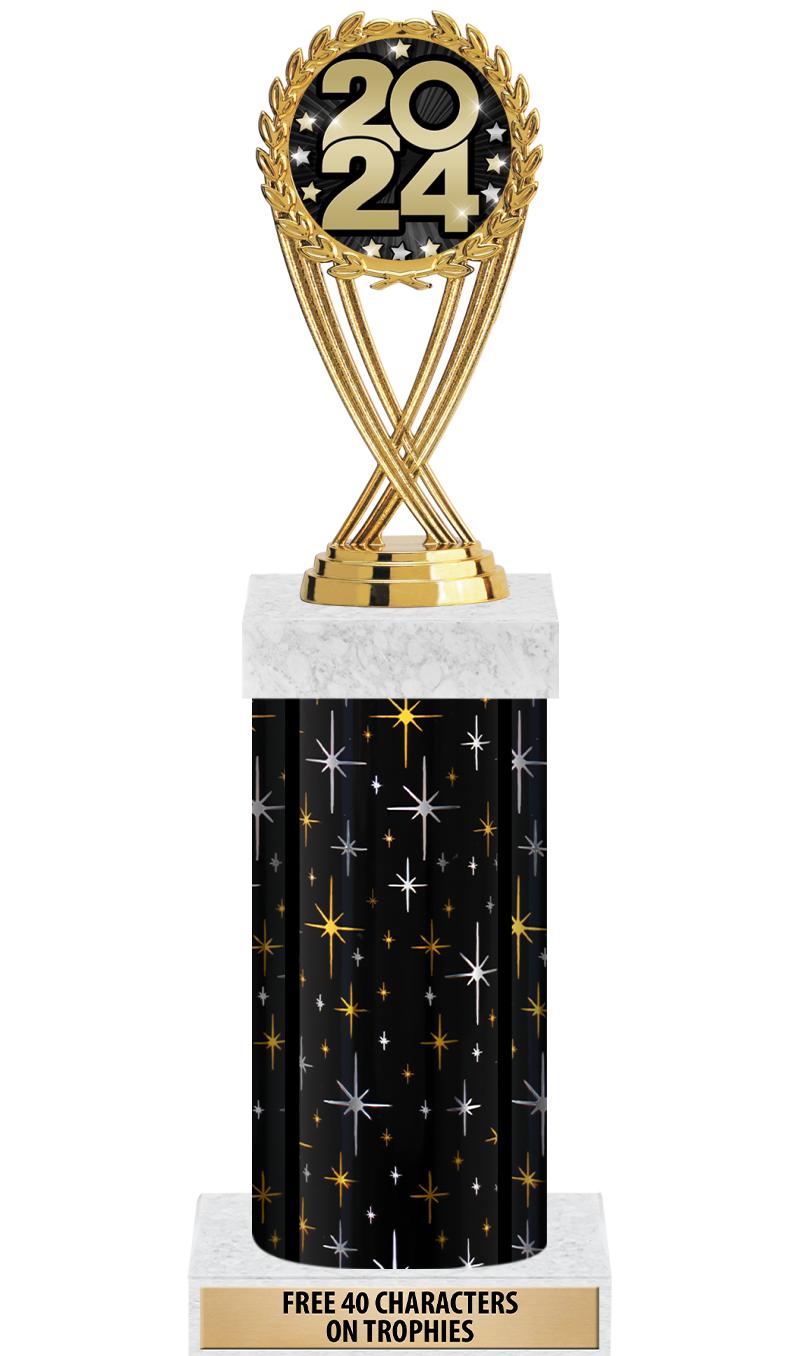 14" MIDNIGHT BLK-GD FIG/SQUARE