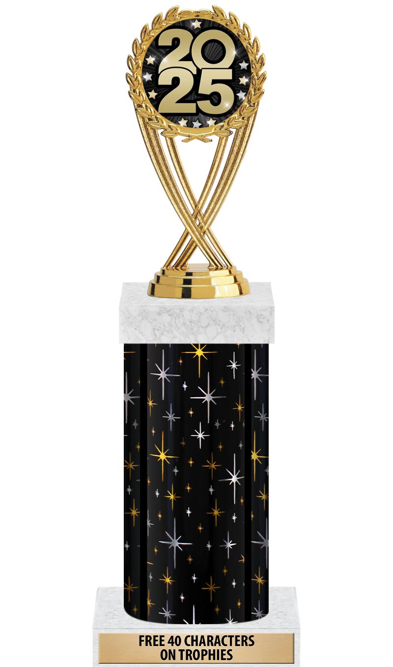 14" MIDNIGHT BLK-GD FIG/SQUARE