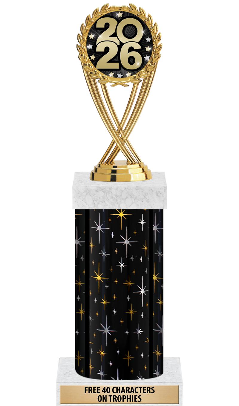 14" MIDNIGHT BLK-GD FIG/SQUARE