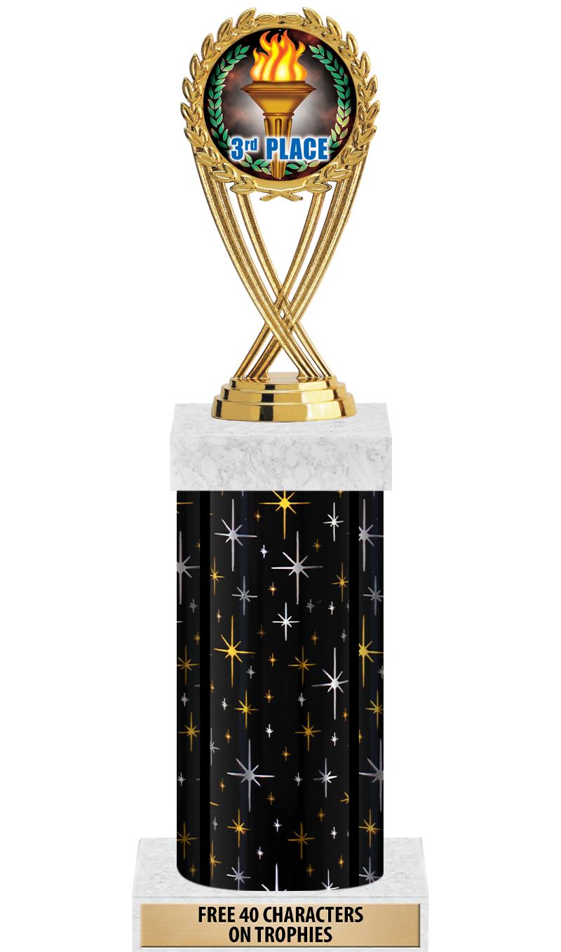 14" MIDNIGHT BLK-GD FIG/SQUARE