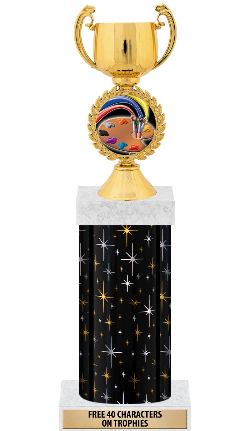 14" MIDNIGHT BLK-GD FIG/SQUARE