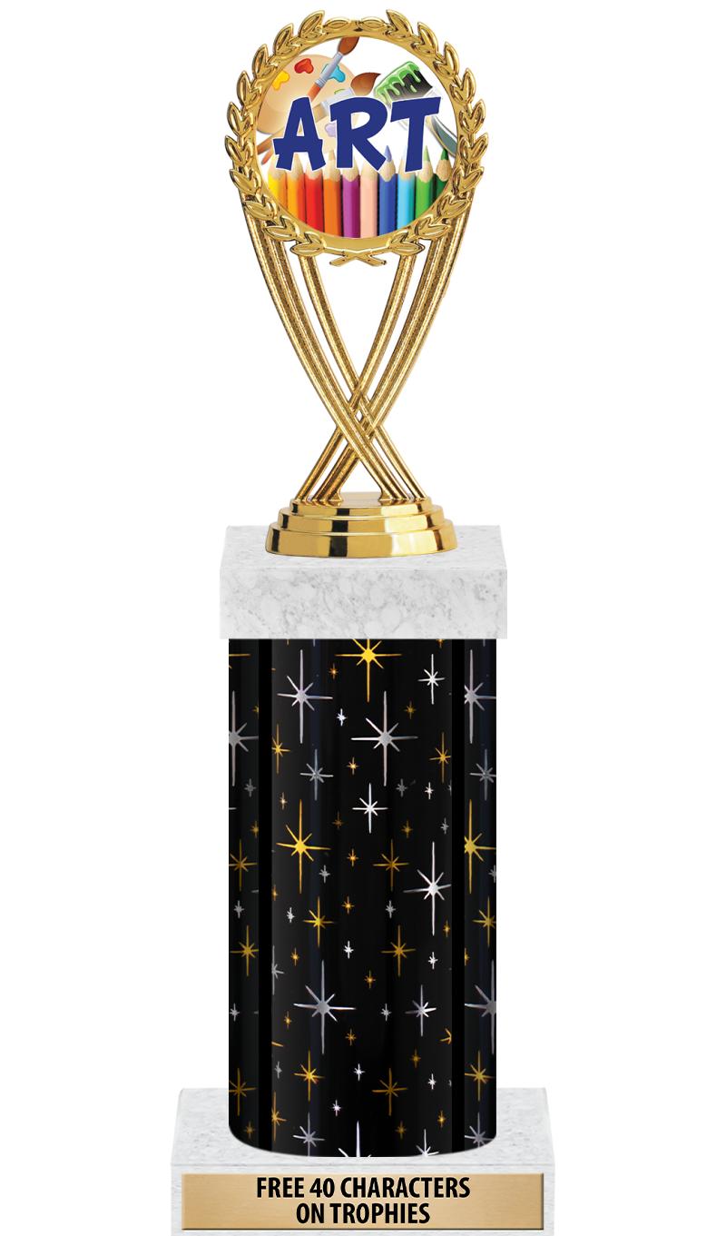 14" MIDNIGHT BLK-GD FIG/SQUARE