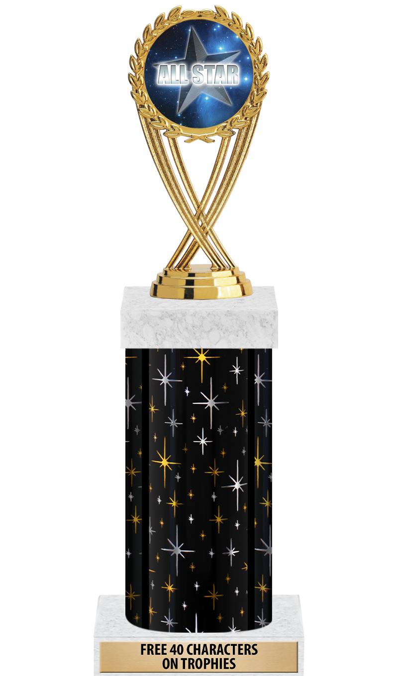 14" MIDNIGHT BLK-GD FIG/SQUARE