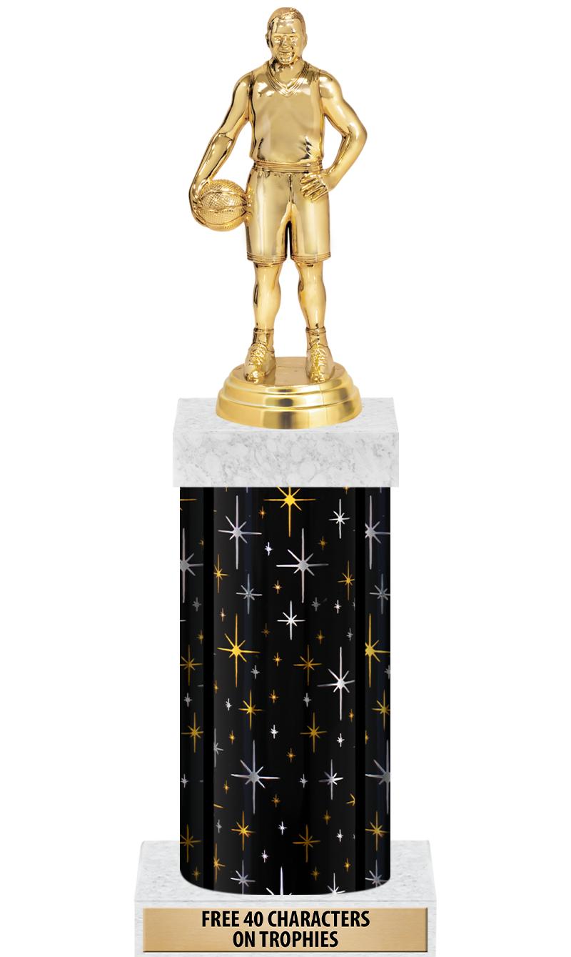 14" MIDNIGHT BLK-GD FIG/SQUARE