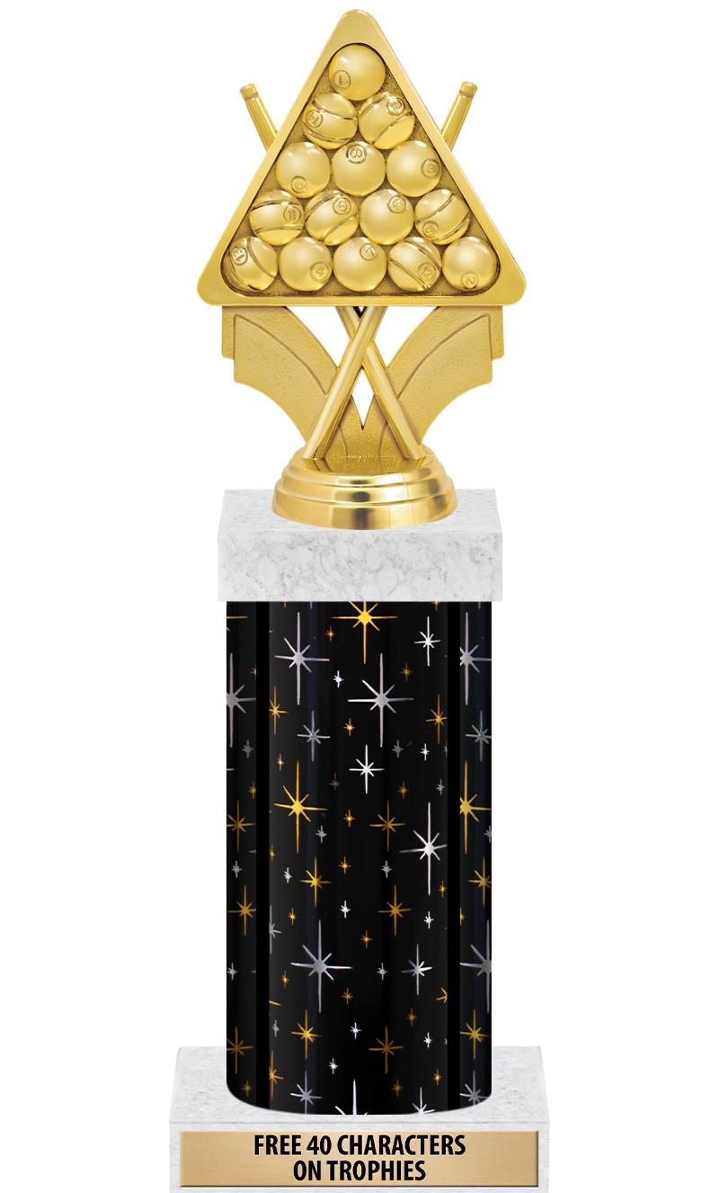 14" MIDNIGHT BLK-GD FIG/SQUARE