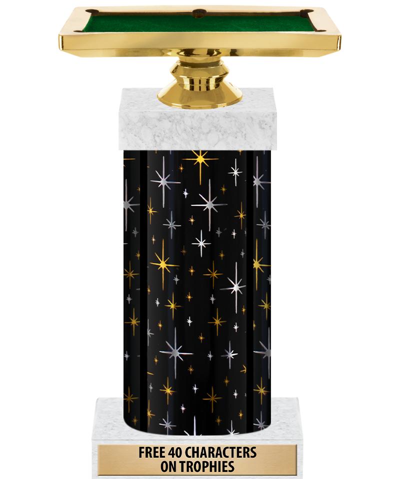 14" MIDNIGHT BLK-GD FIG/SQUARE