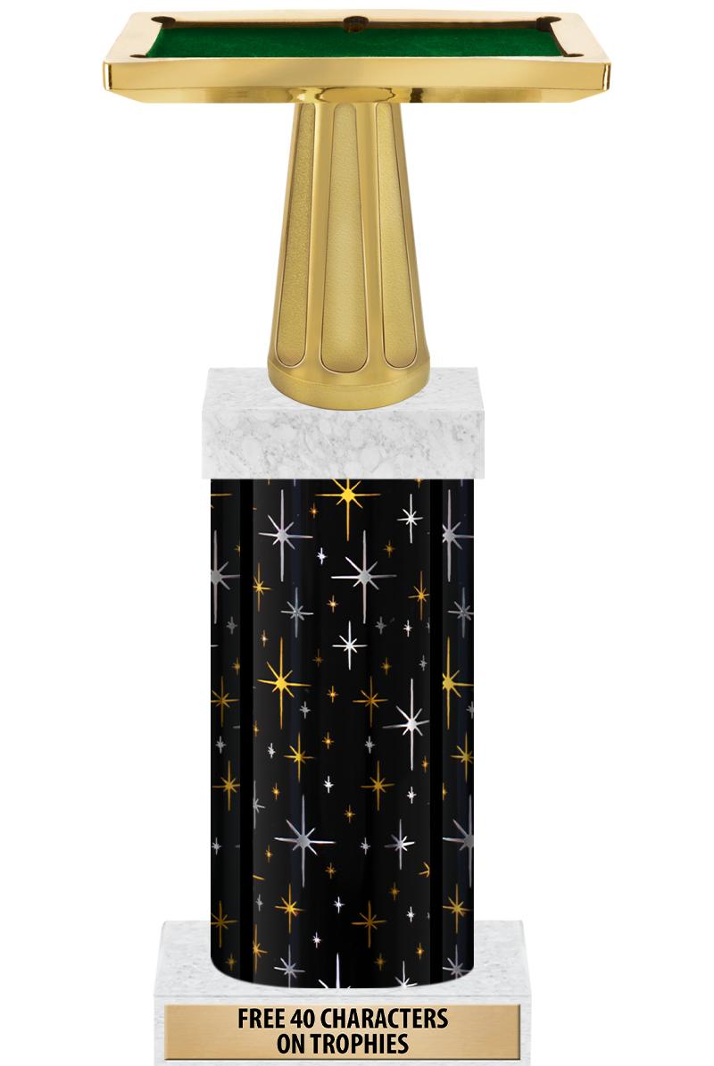 14" MIDNIGHT BLK-GD FIG/SQUARE