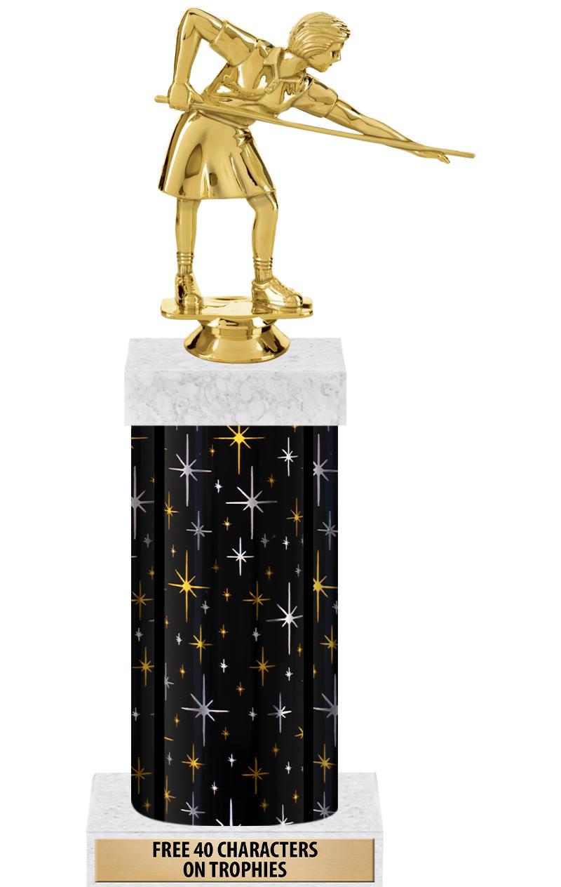 14" MIDNIGHT BLK-GD FIG/SQUARE