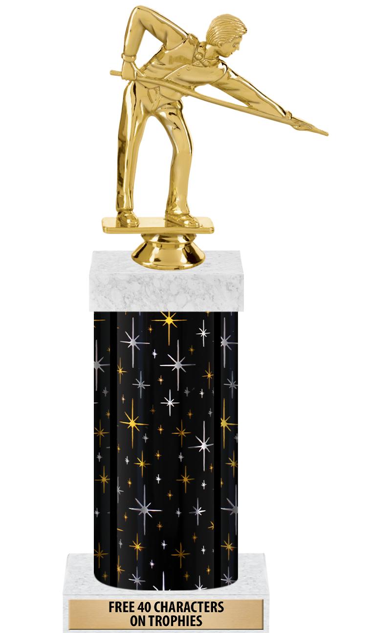 14" MIDNIGHT BLK-GD FIG/SQUARE