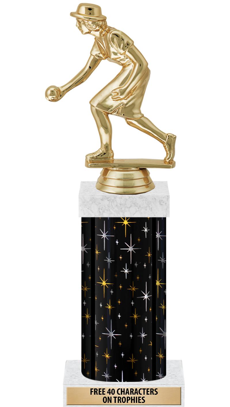 14" MIDNIGHT BLK-GD FIG/SQUARE