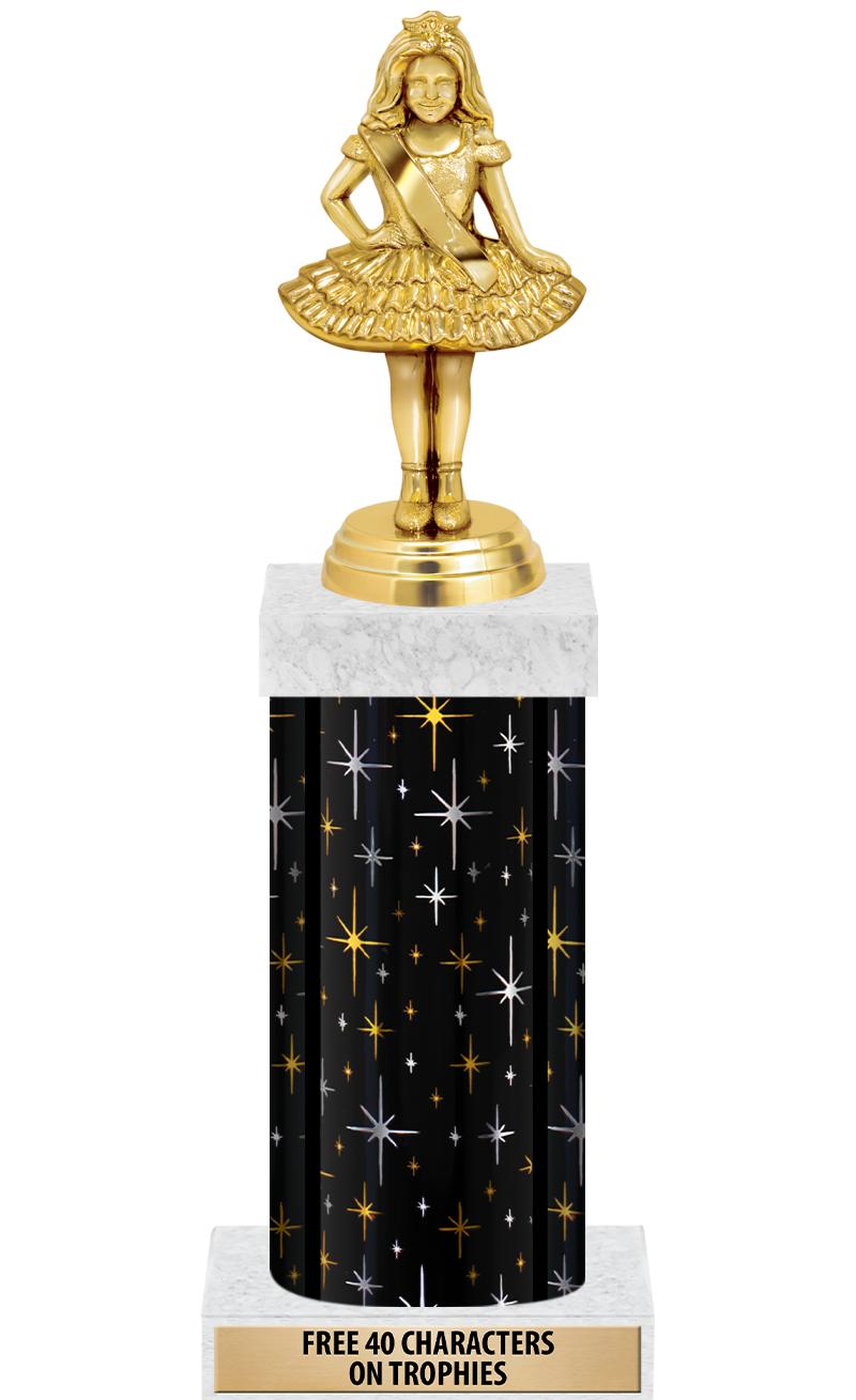 14" MIDNIGHT BLK-GD FIG/SQUARE