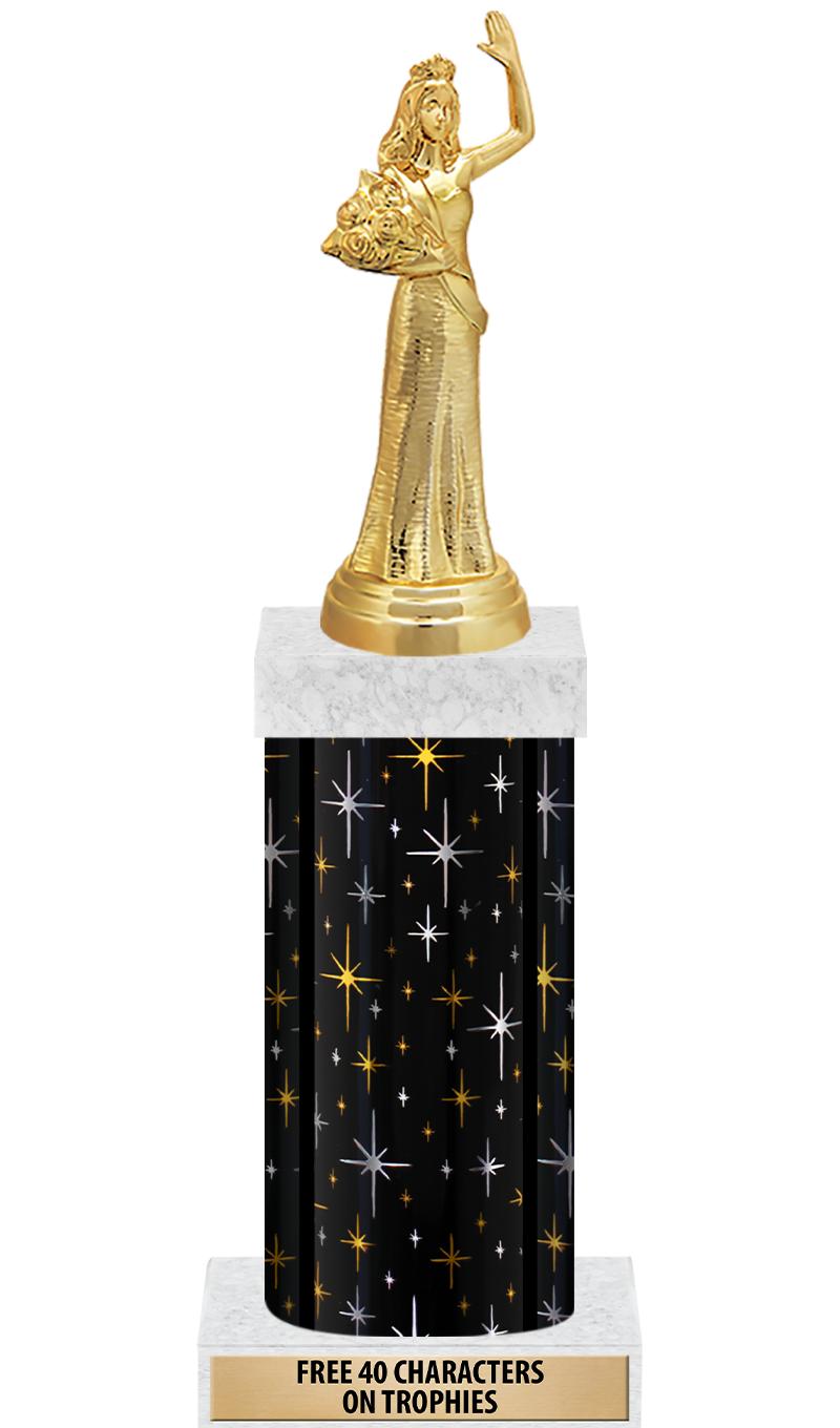 14" MIDNIGHT BLK-GD FIG/SQUARE