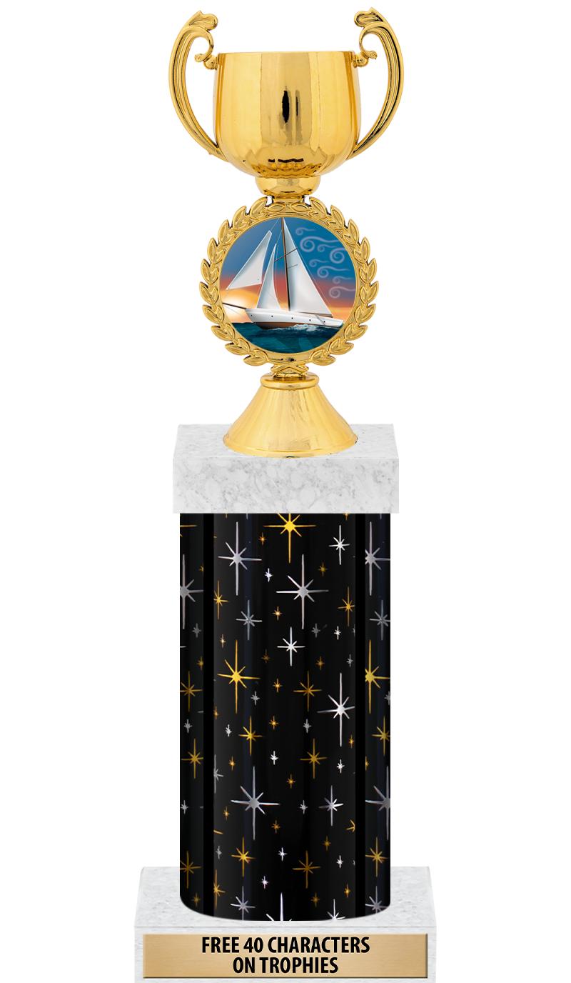 14" MIDNIGHT BLK-GD FIG/SQUARE