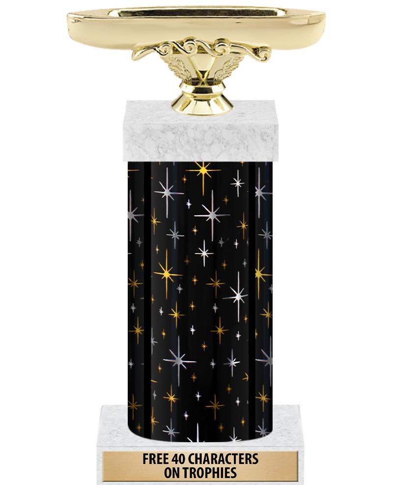 14" MIDNIGHT BLK-GD FIG/SQUARE