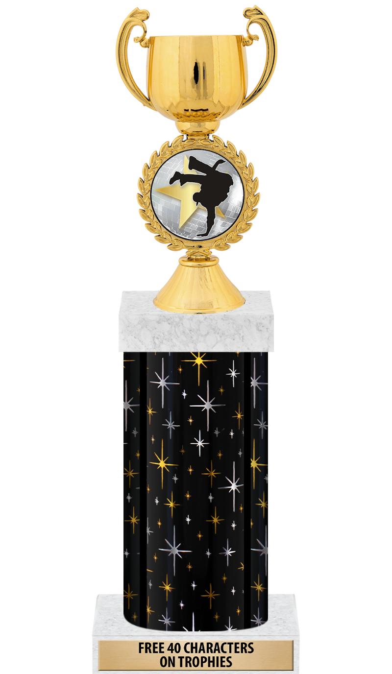 14" MIDNIGHT BLK-GD FIG/SQUARE