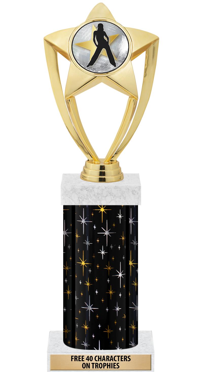 14" MIDNIGHT BLK-GD FIG/SQUARE