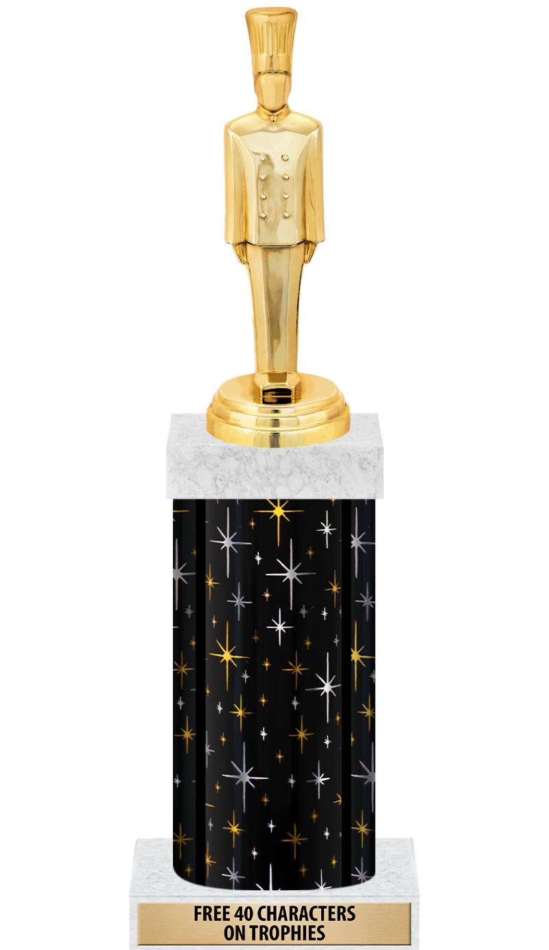 14" MIDNIGHT BLK-GD FIG/SQUARE