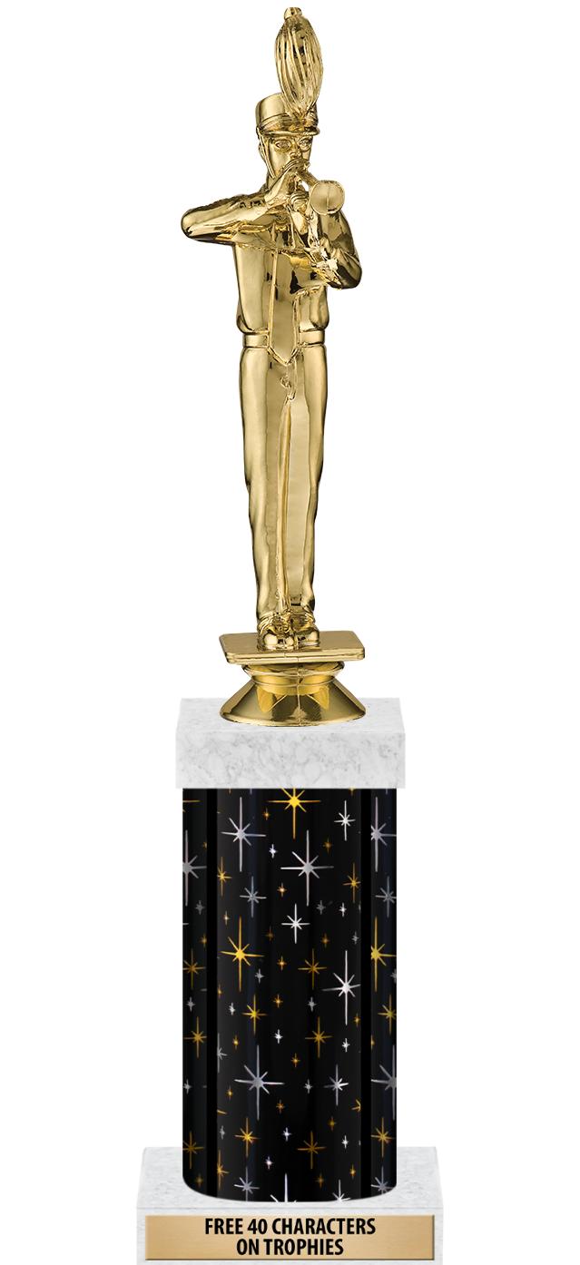 14" MIDNIGHT BLK-GD FIG/SQUARE