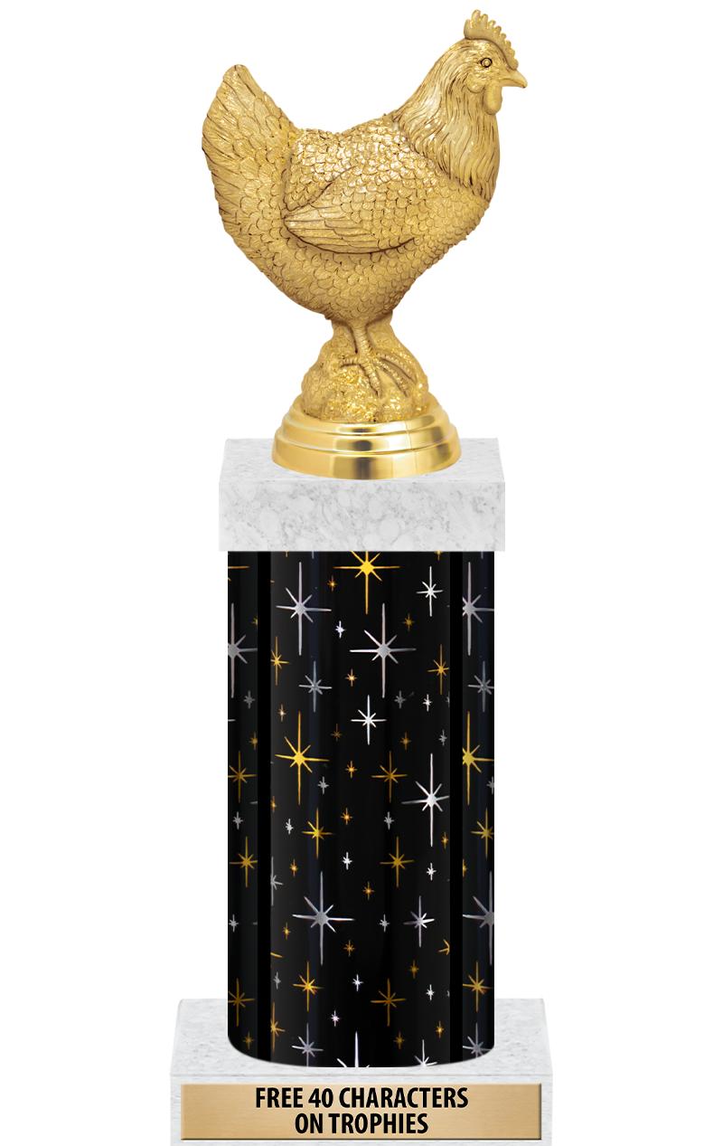 14" MIDNIGHT BLK-GD FIG/SQUARE