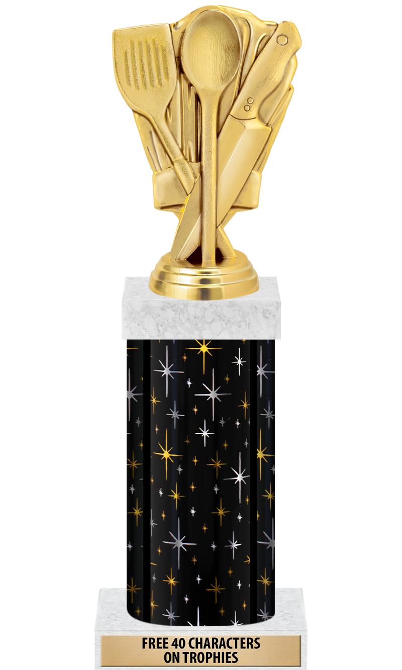 14" MIDNIGHT BLK-GD FIG/SQUARE