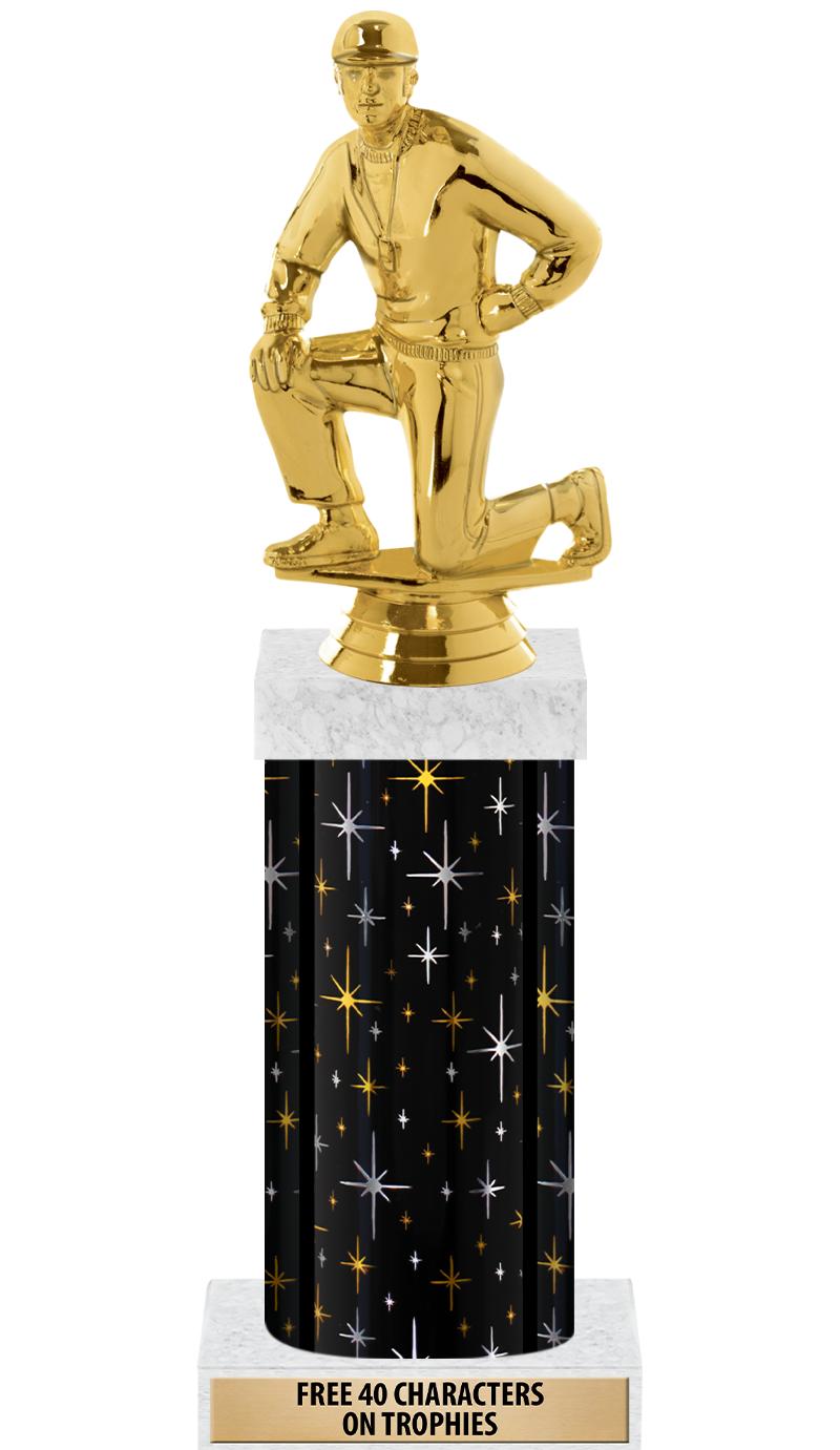 14" MIDNIGHT BLK-GD FIG/SQUARE