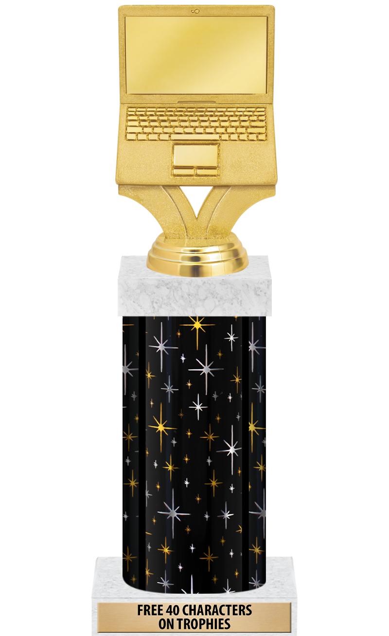 14" MIDNIGHT BLK-GD FIG/SQUARE