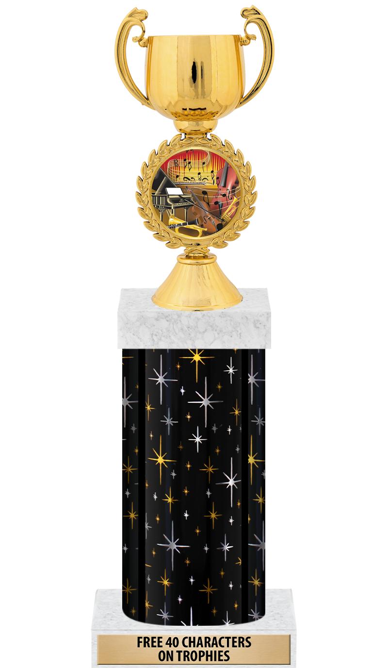 14" MIDNIGHT BLK-GD FIG/SQUARE