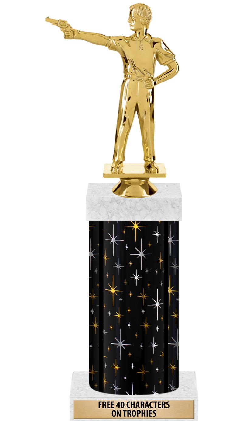 14" MIDNIGHT BLK-GD FIG/SQUARE