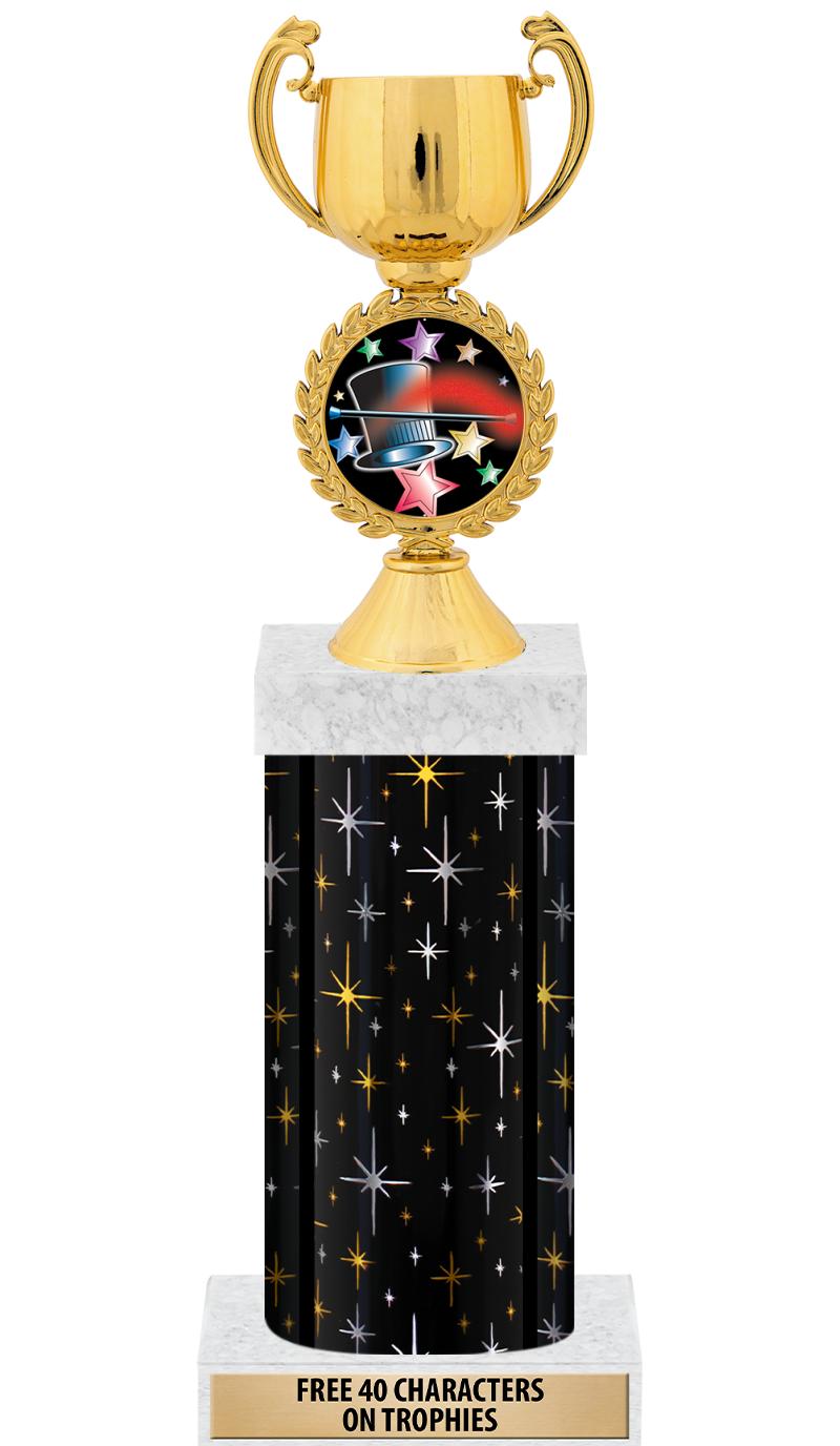 14" MIDNIGHT BLK-GD FIG/SQUARE