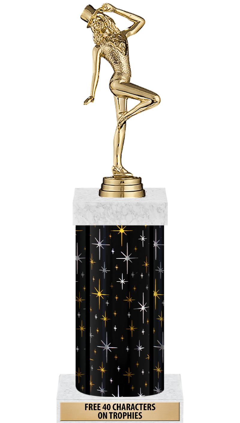 14" MIDNIGHT BLK-GD FIG/SQUARE