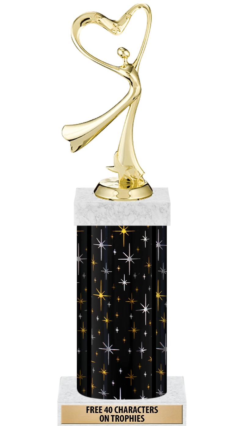 14" MIDNIGHT BLK-GD FIG/SQUARE