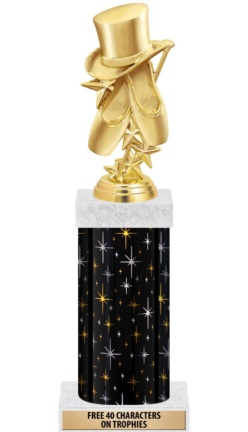 14" MIDNIGHT BLK-GD FIG/SQUARE